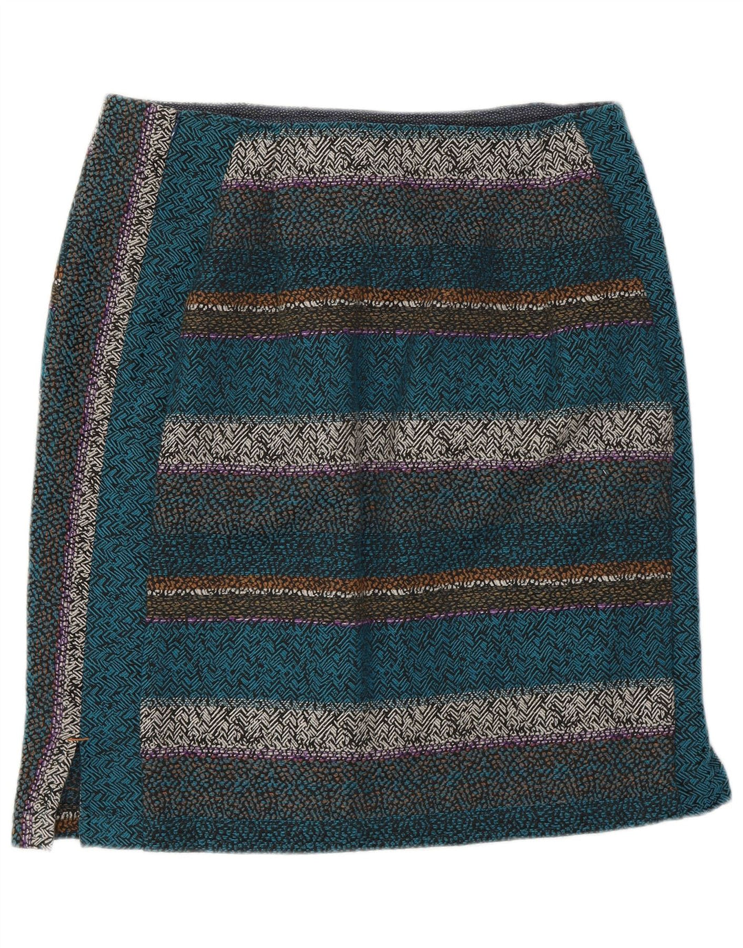 WHITE STUFF Womens Straight Skirt W32 Large  Multicoloured Striped Cotton