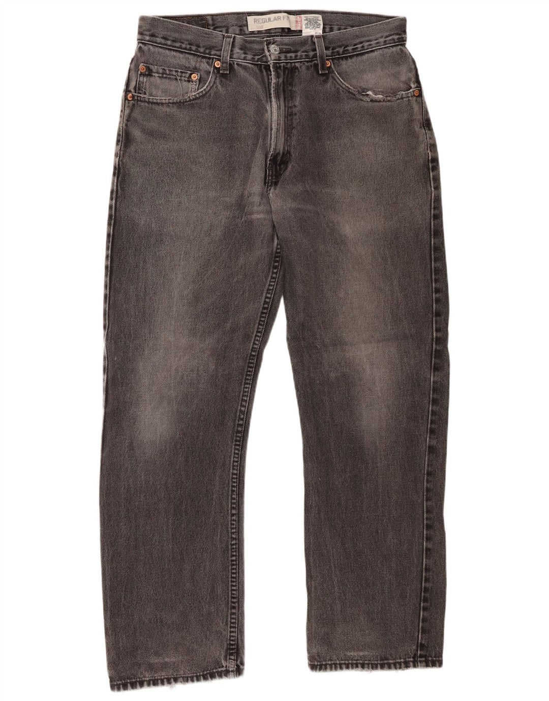 Levi's muške 505 ravne traperice regularnog kroja W33 L30 sivi pamuk