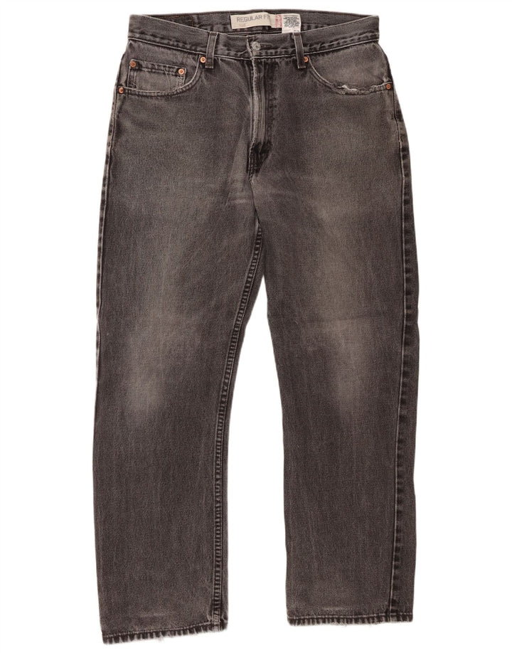 Levi's muške 505 ravne traperice regularnog kroja W33 L30 sivi pamuk