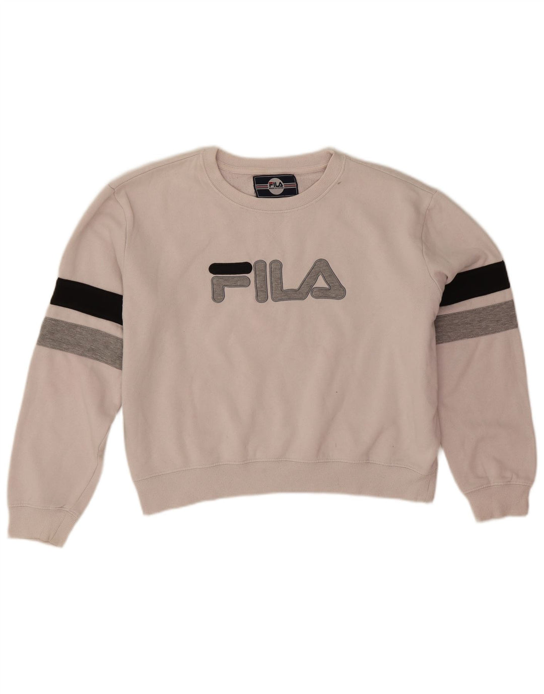 Fila ženski džemper prekomjerne kratke majice UK 16 Large Off White