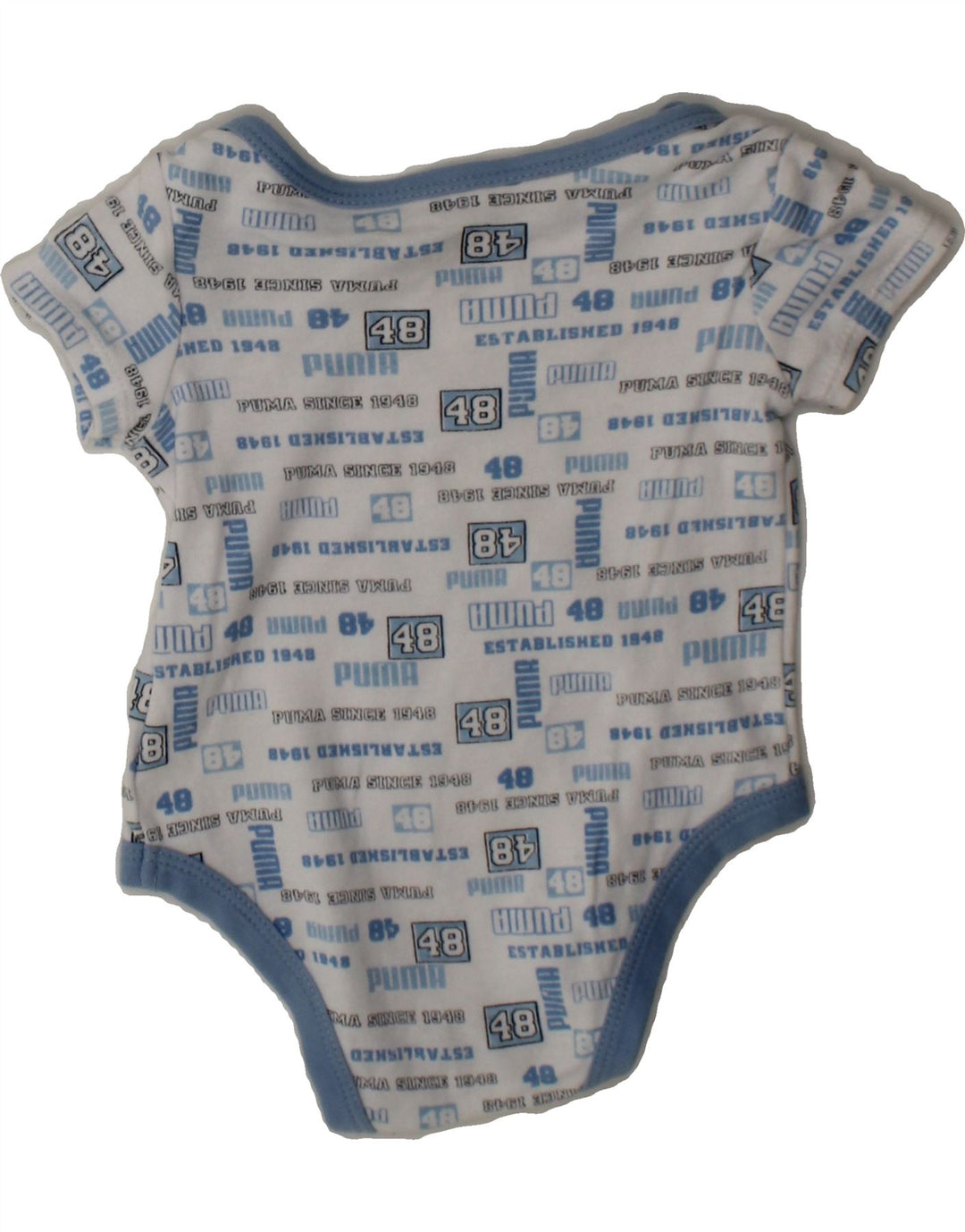 PUMA Baby Boys Graphic Bodysuit 3-6 Months Blue Cotton Vintage Puma and Second-Hand Puma from Messina Hembry 