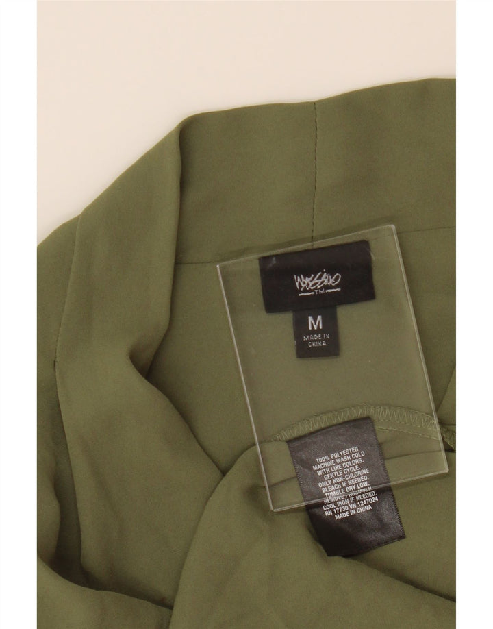 MOSSIMO Womens 3/4 Sleeve Pullover Shirt UK 14 Medium Green Polyester Vintage Mossimo and Second-Hand Mossimo from Messina Hembry 