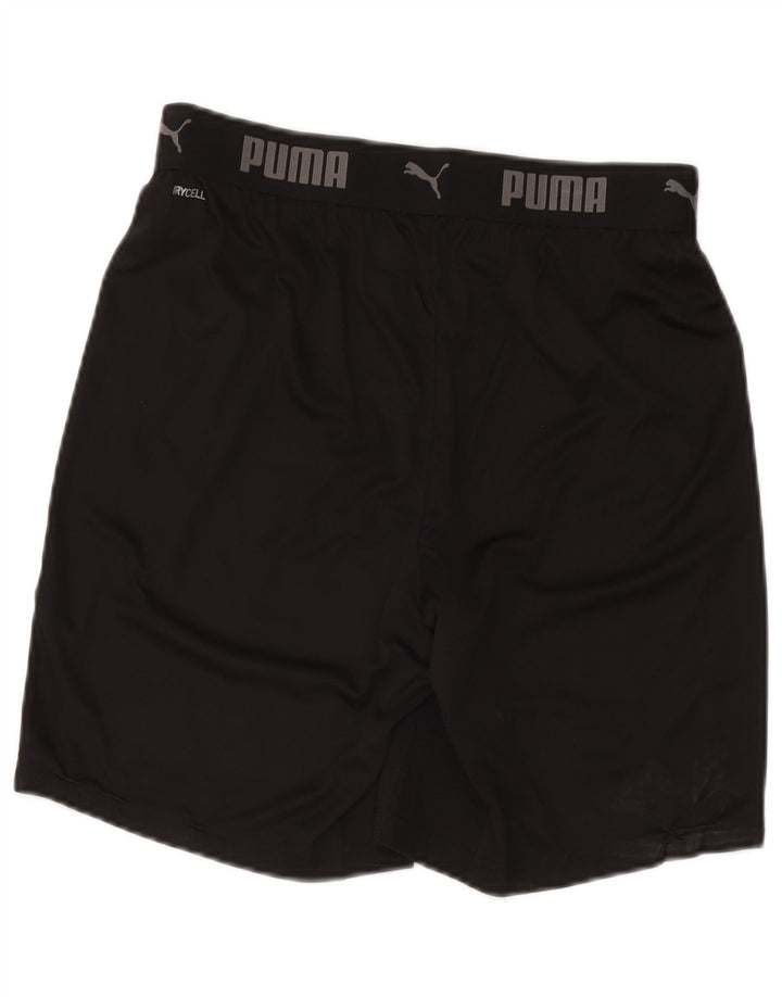Puma muške kratke sportske hlače srednje veličine crni poliester