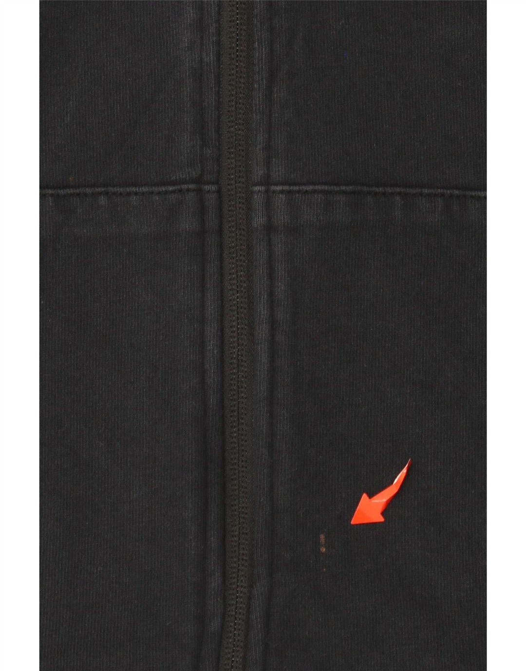 NIKE Ženski pulover s kapuljačom s patentnim zatvaračem UK 12 Srednje crni pamuk