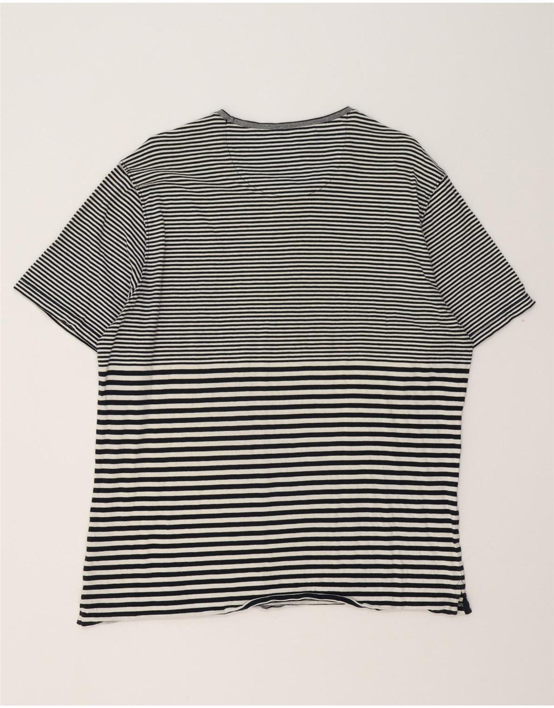 MASSIMO DUTTI Ženska ležerna majica kratkih rukava UK 20 2XL pamuk na crne pruge