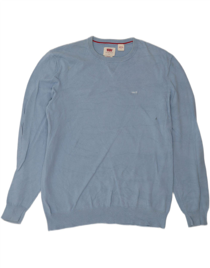 Levi's muški pulover s okruglim izrezom Veliki plavi pamuk