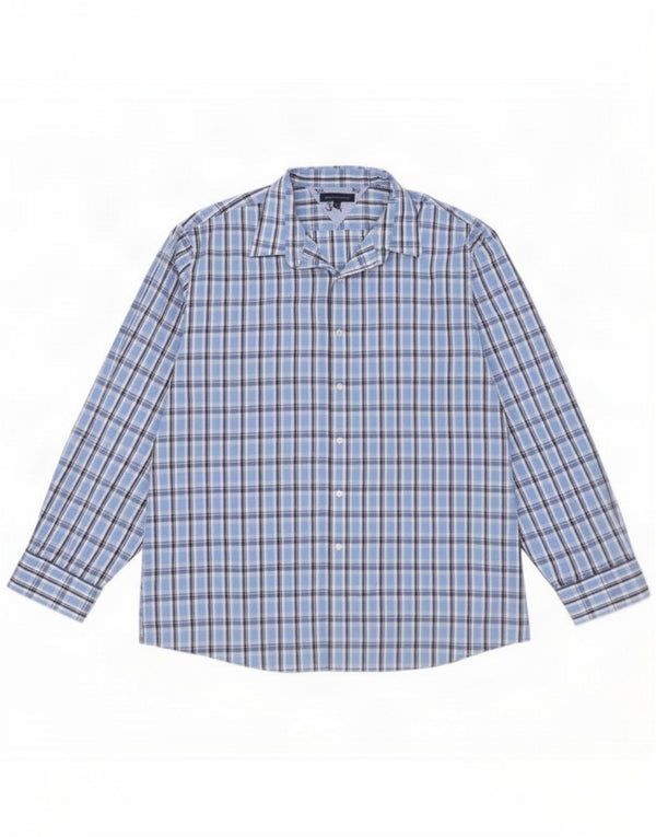 Tommy Hilfiger muška košulja veličina 18 2XL plavi karirani pamuk
