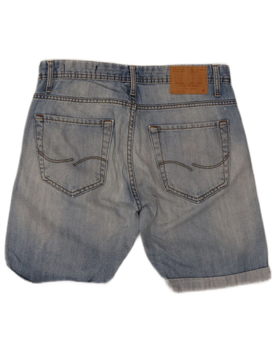 Jack & Jones muške traper kratke hlače W32 srednje plave