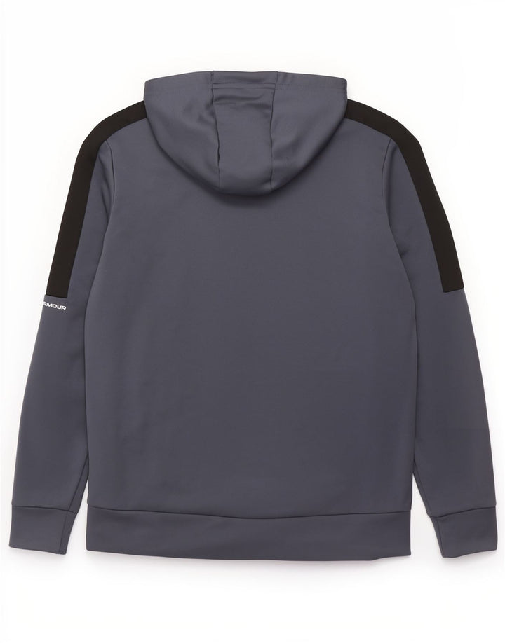 Under Armour muški pulover s kapuljačom s patentnim zatvaračem mali plavi poliester
