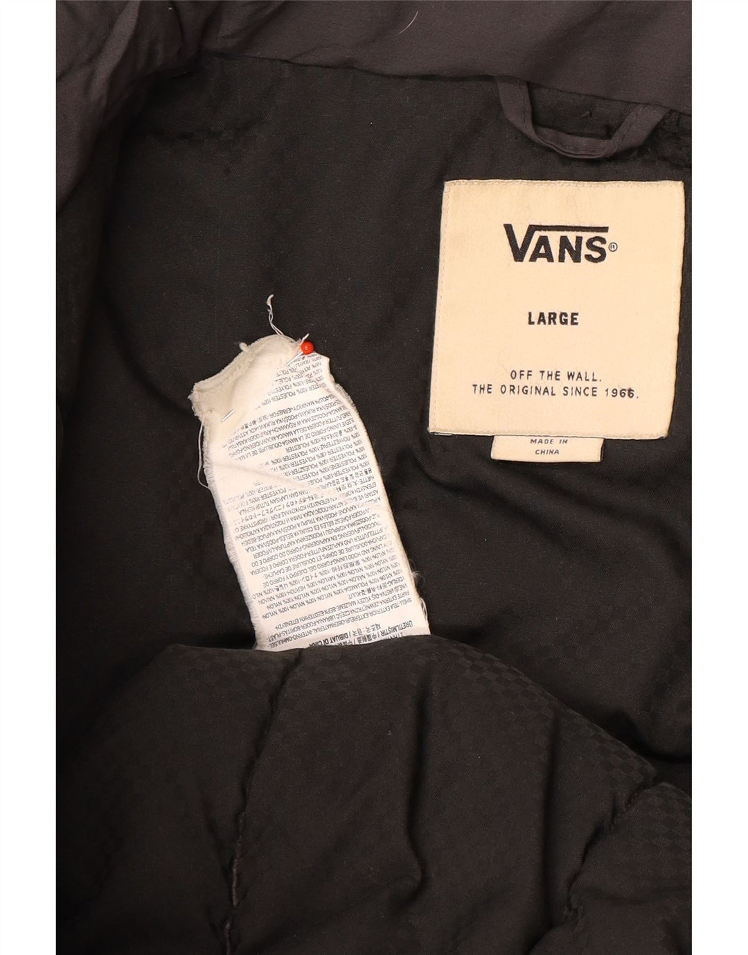 Vans muška podstavljena jakna s kapuljačom UK 40 veliki sivi najlon