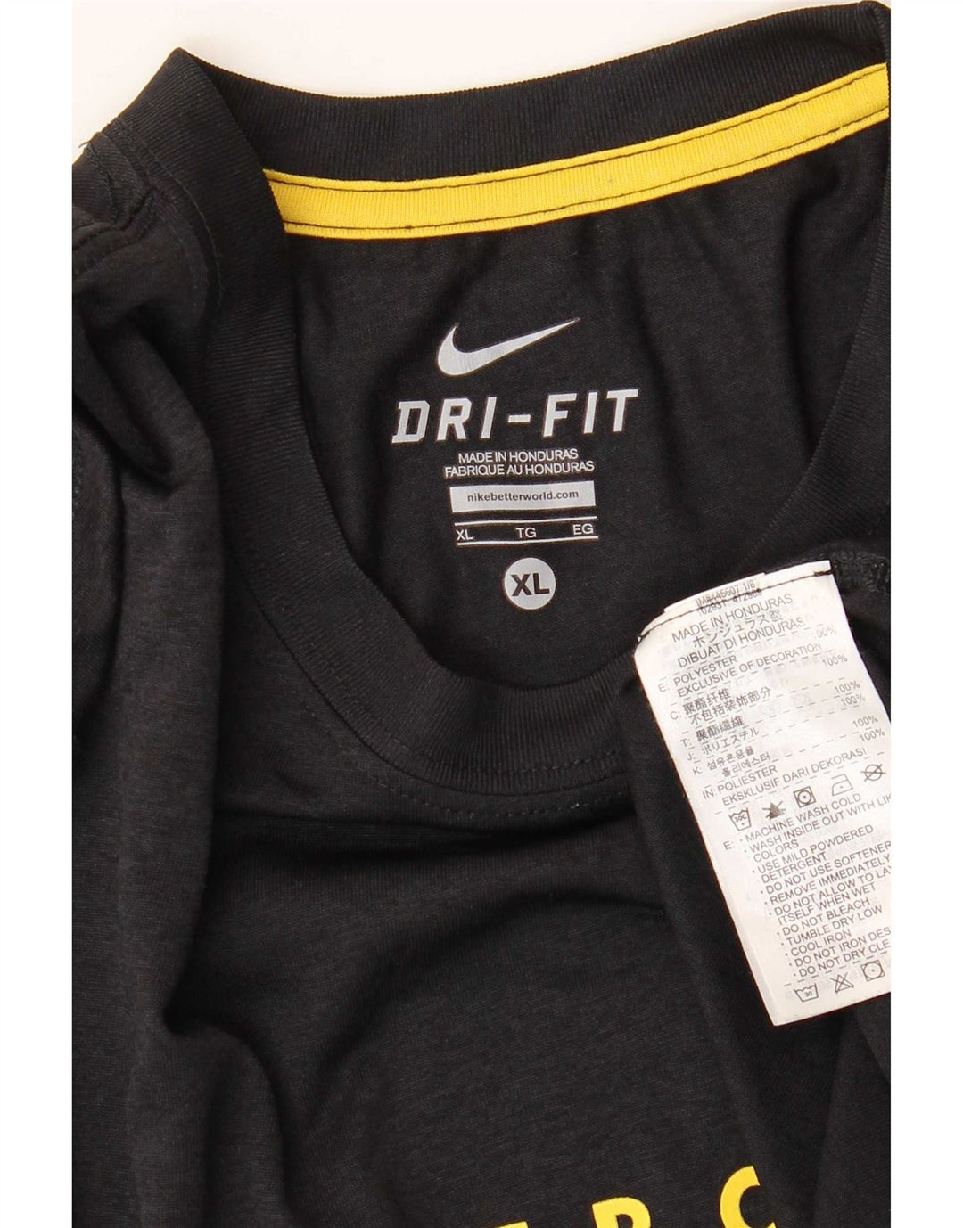Nike Dri Fit Graphic T-Shirt Top XL crni poliester