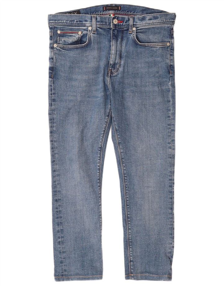 Tommy Hilfiger Mens Bleecker Slim Jeans W32 L27 Plavi pamuk