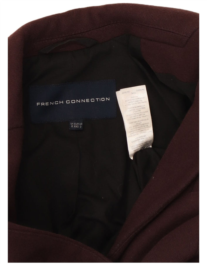 FRENCH CONNECTION Ženski otvoreni kaput UK 6 XS Kestenjasta vuna