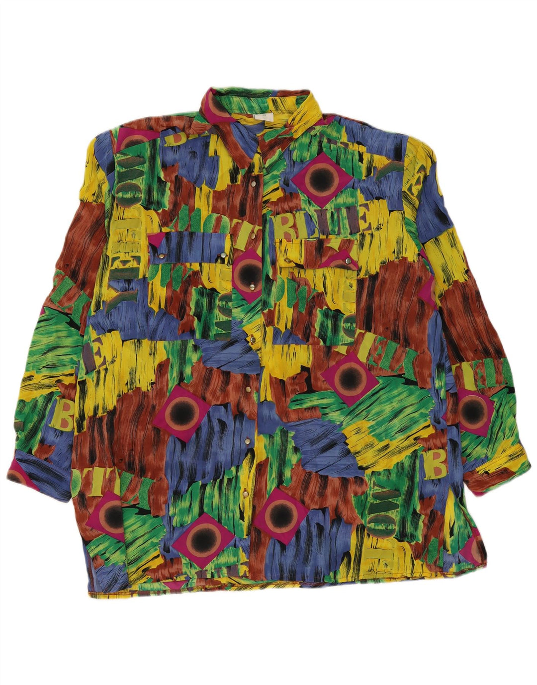 Canda Ženska grafička košulja Bluza EU 48 2XL Višebojni patchwork