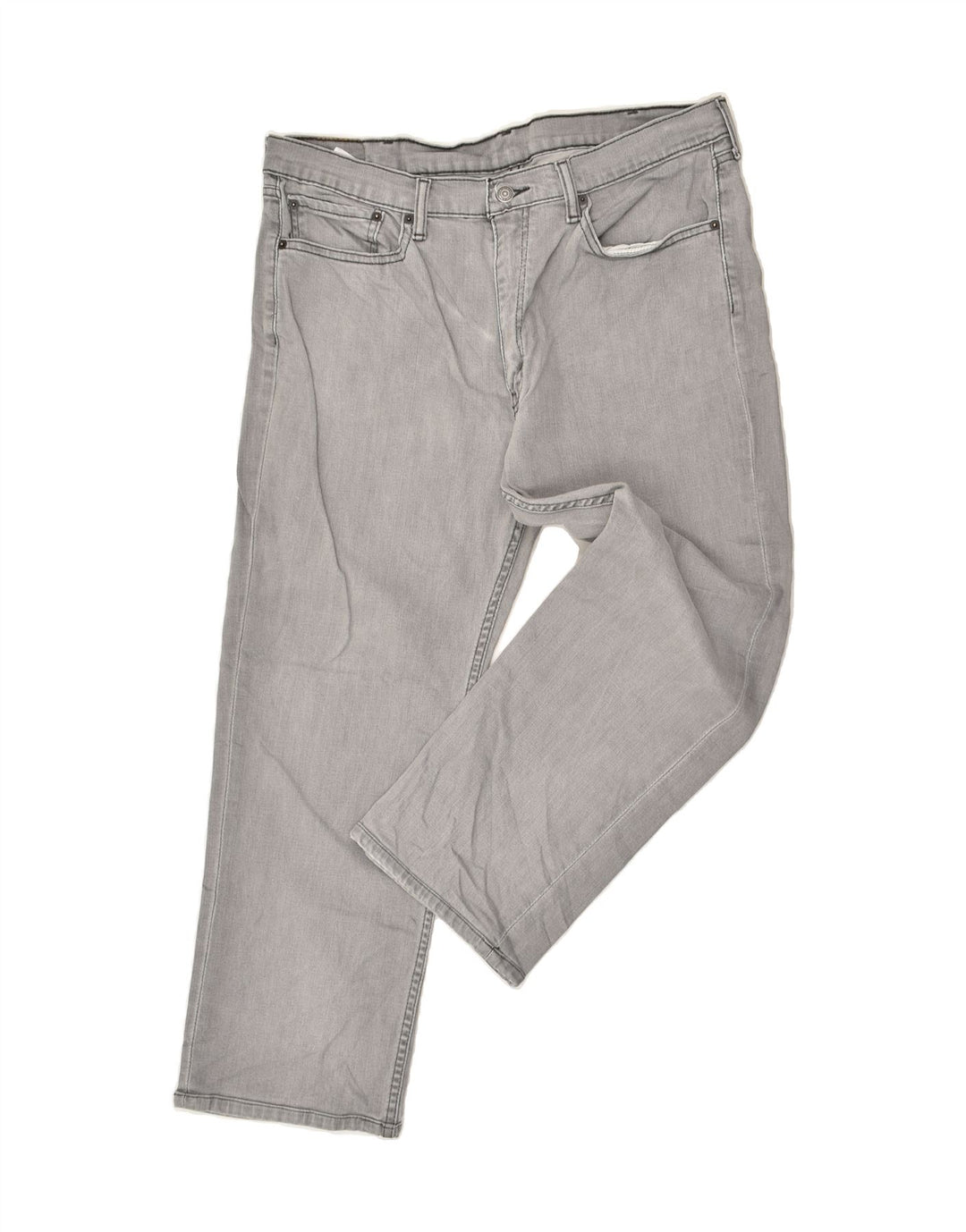 LEVI'S Mens 514 Straight Jeans W38 L26 Grey Cotton Vintage Levi's and Second-Hand Levi's from Messina Hembry 