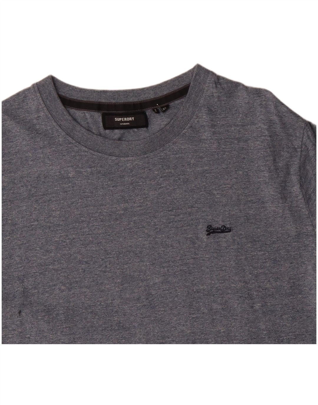 SUPERDRY muška majica kratkih rukava XL plavi flekasti pamuk