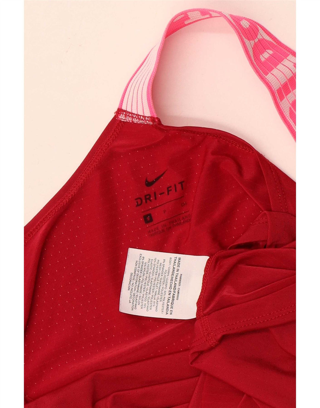 Nike Ženski grafički prsluk UK 10 Small Red Colourblock Poliester