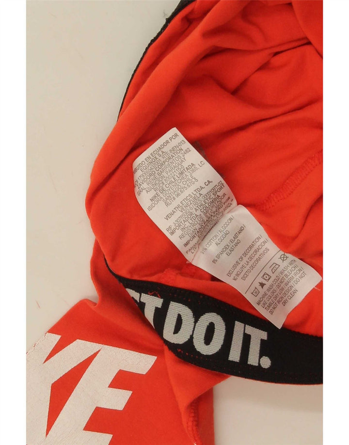 Nike ženske grafičke tajice UK 8 male narančaste pamučne boje