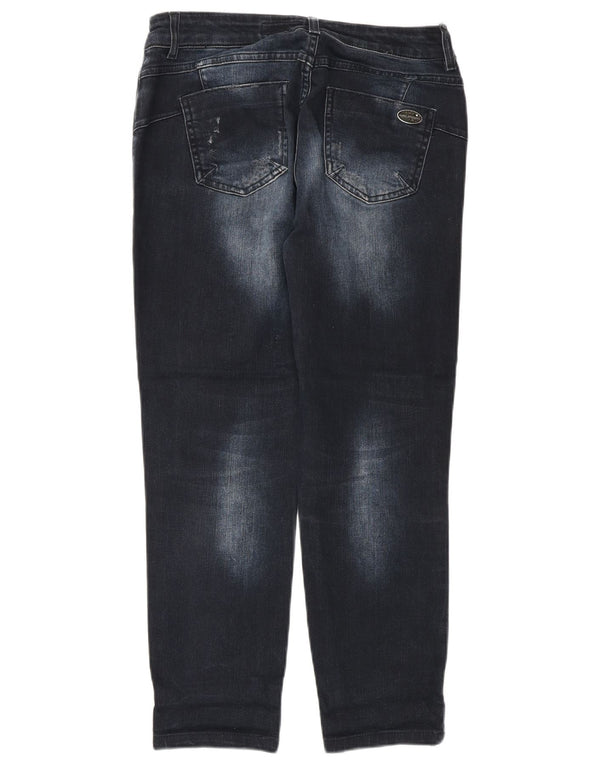 LUISA SPAGNOLI Ženske uske skraćene traperice IT 40 male W27 L25 tamnoplave