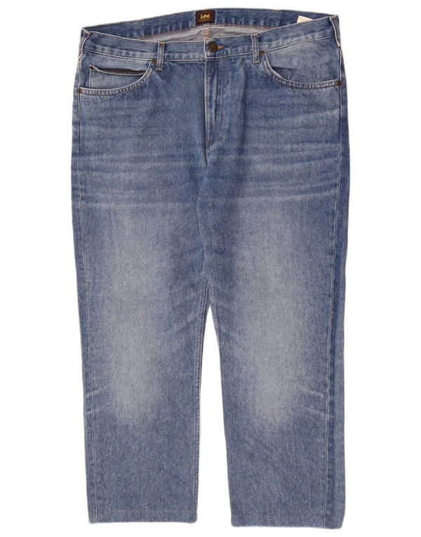 Lee Mens Rider Slim Straight Jeans W38 L27 Plavi pamuk