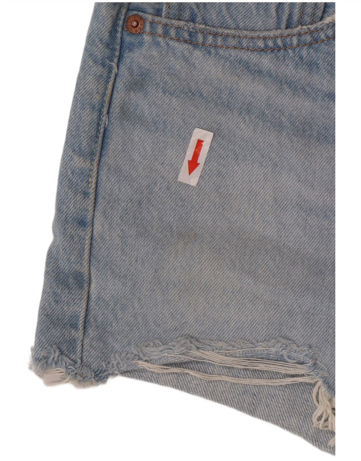 Levi's ženske kratke traper hlače 501 W27 male plave boje pamuka