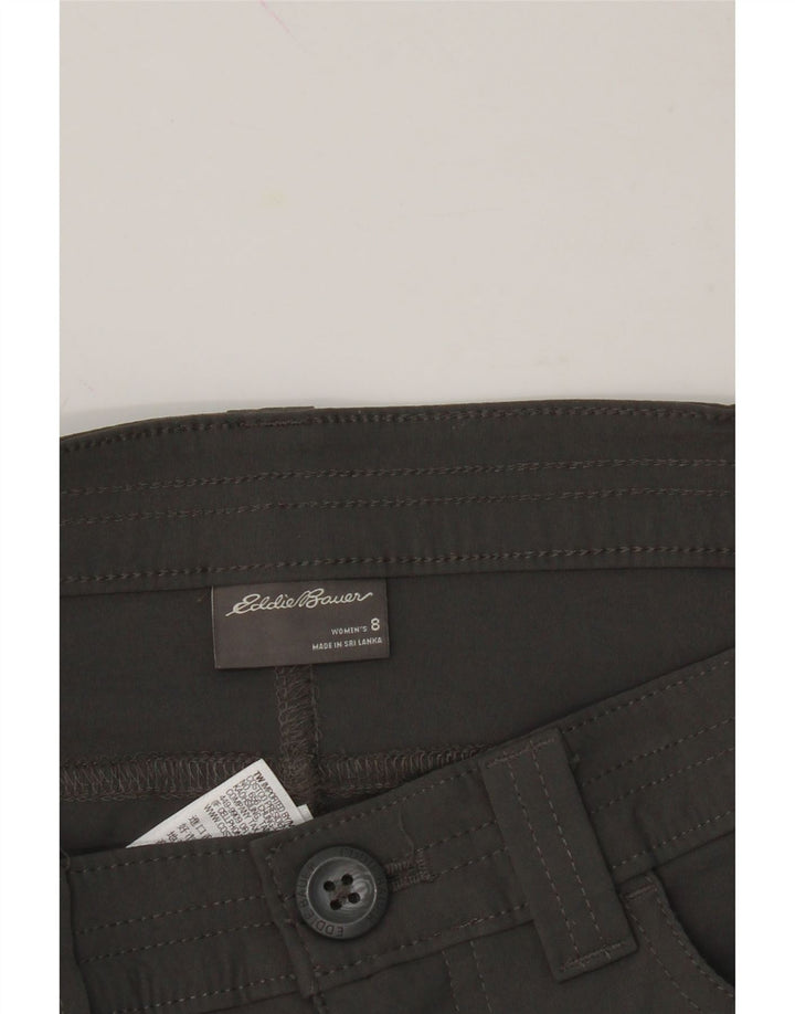 EDDIE BAUER Womens Straight Capri Trousers US 8 Medium W30 L21 Grey Nylon Vintage Eddie Bauer and Second-Hand Eddie Bauer from Messina Hembry 