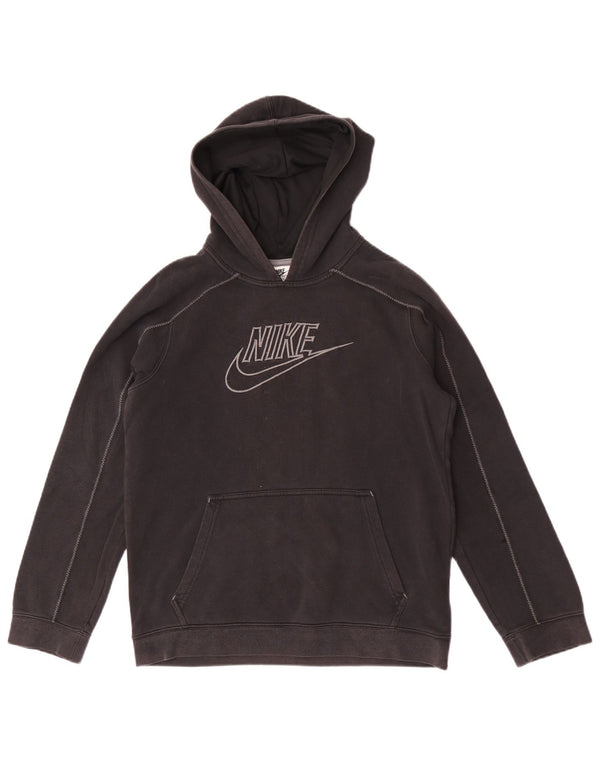 Nike Boys Graphic Hoodie Džemper 13-14 godina XL crni pamuk
