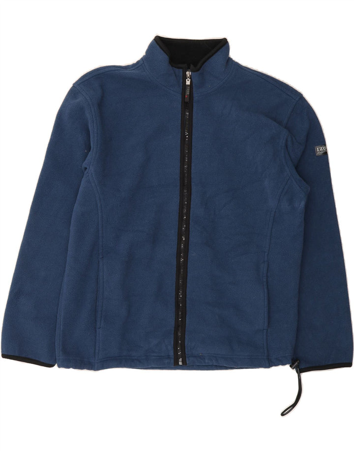 IZOD Mens Fleece Jacket UK 38 Medium Navy Blue Polyester Vintage Izod and Second-Hand Izod from Messina Hembry 