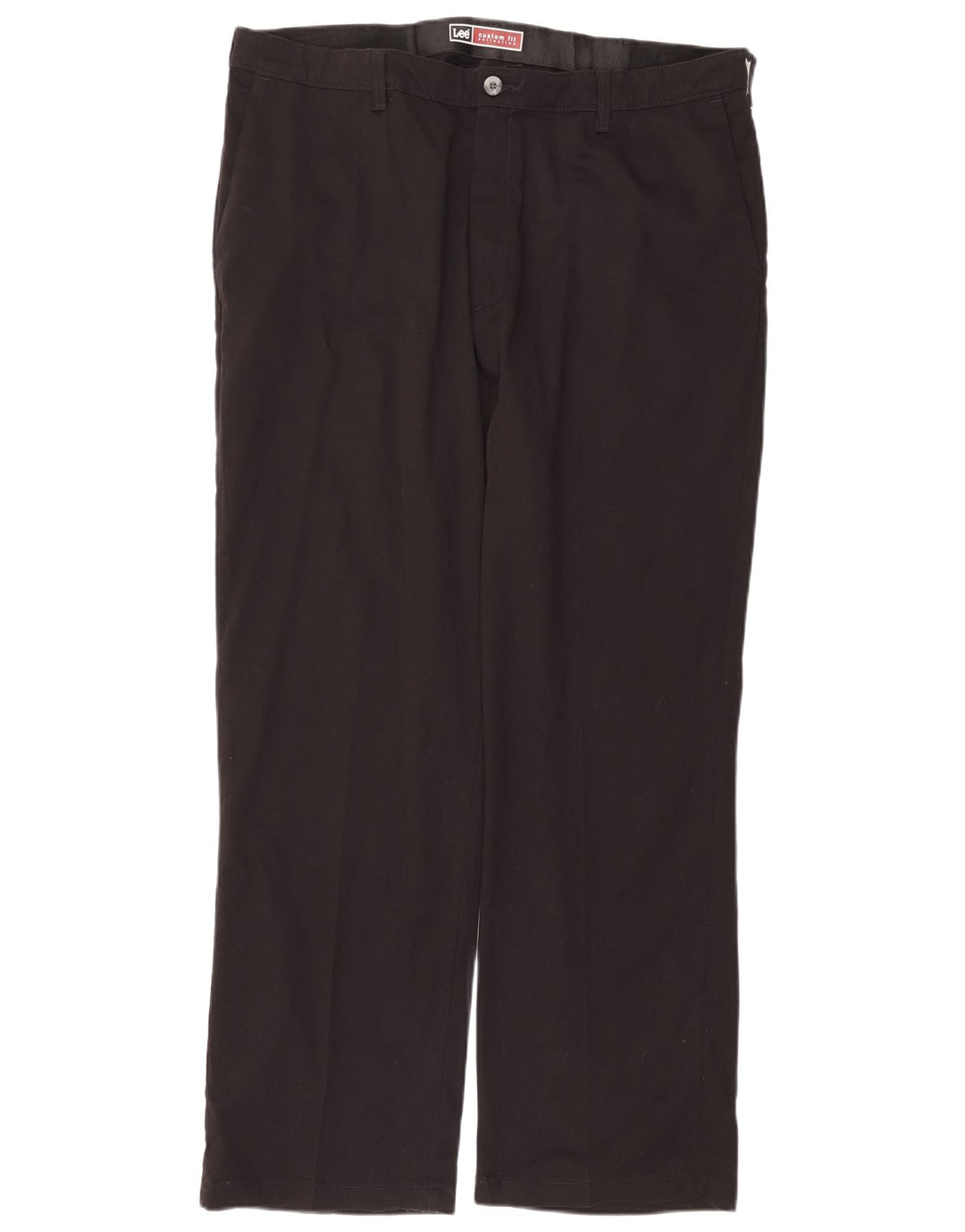 LEE muške ravne chino hlače prilagođenog kroja W40 L32 crni pamuk