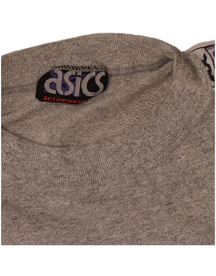 Asics muška grafička majica kratkih rukava srednje siva s mrljama od akrila