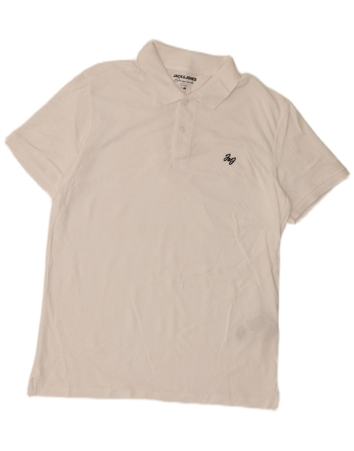 JACK & JONES Muška polo majica Srednje bijeli pamuk