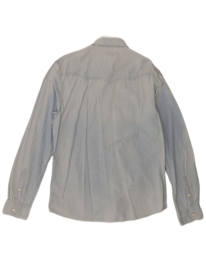 Wrangler muška obična košulja Srednje plavi pamuk