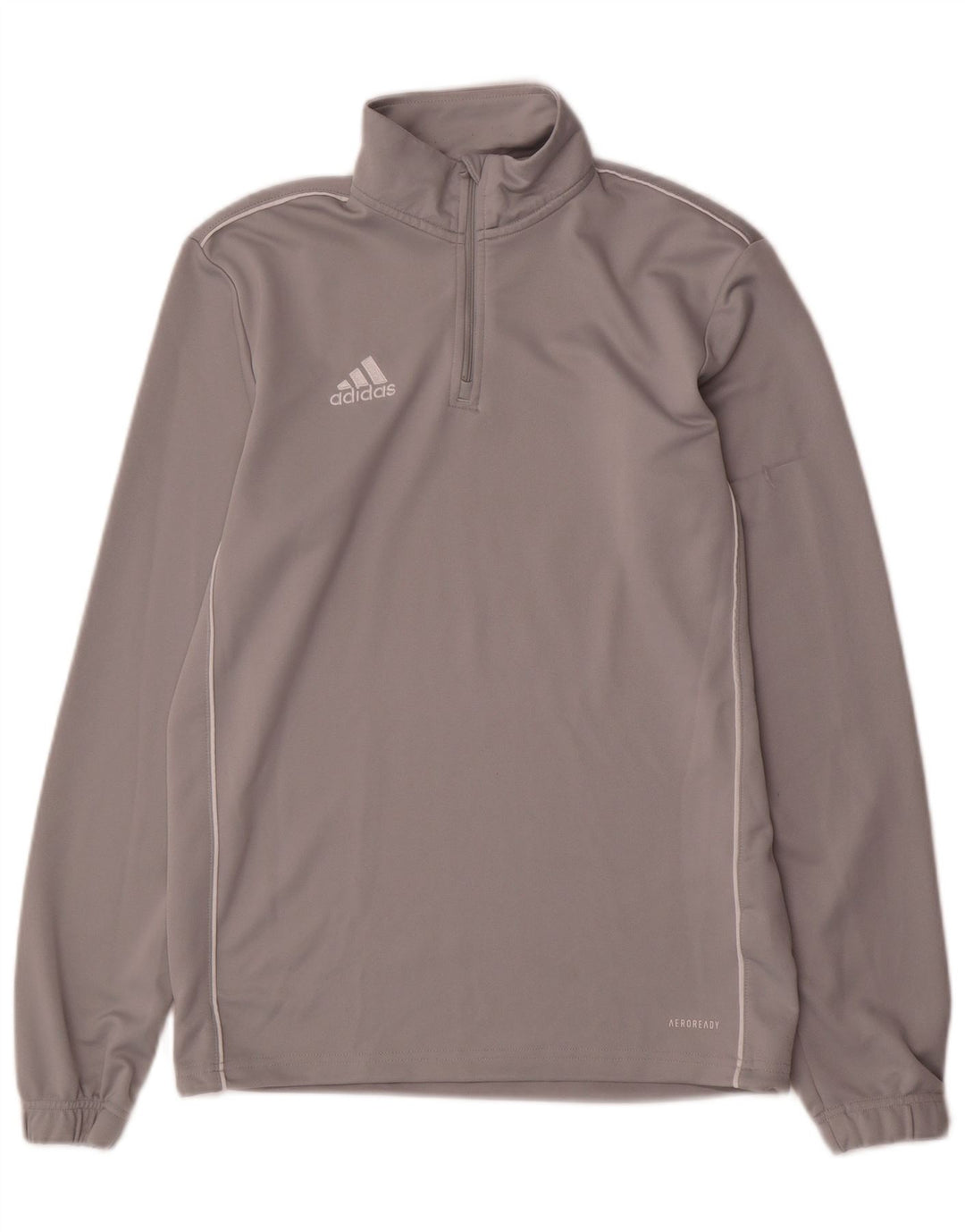 Adidas muška trenirka Aeroready zip izrez, mali sivi poliester