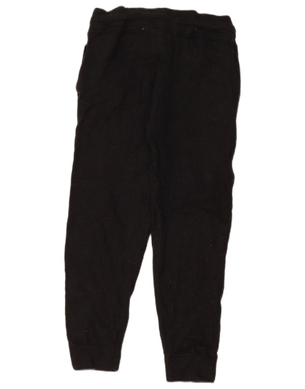 Marks & Spencer ženske pletene joggers ležerne hlače velike W32 L26 crne