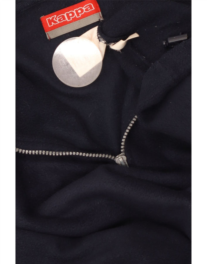 KAPPA muški džemper od flisa s patentnim izrezom Srednji tamnoplavi poliester