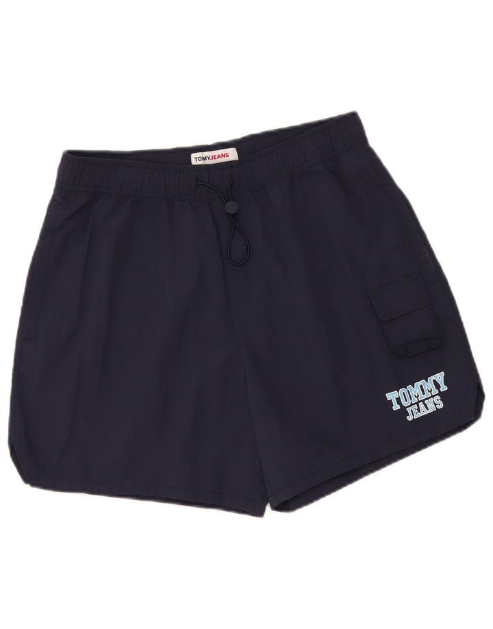 Tommy Hilfiger muške kratke hlače za kupanje s grafičkim motivima, male tamnoplave poliamidne