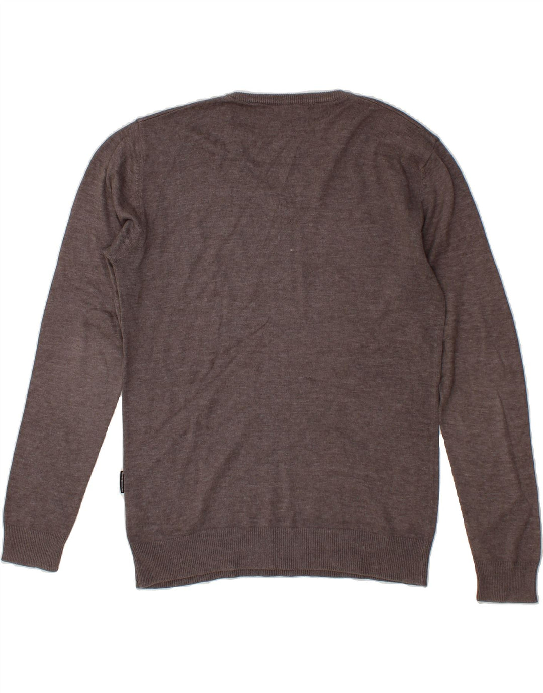 FRENCH CONNECTION Mens V-Neck Jumper Sweater Large Grey Cotton Vintage French Connection and Second-Hand French Connection from Messina Hembry 