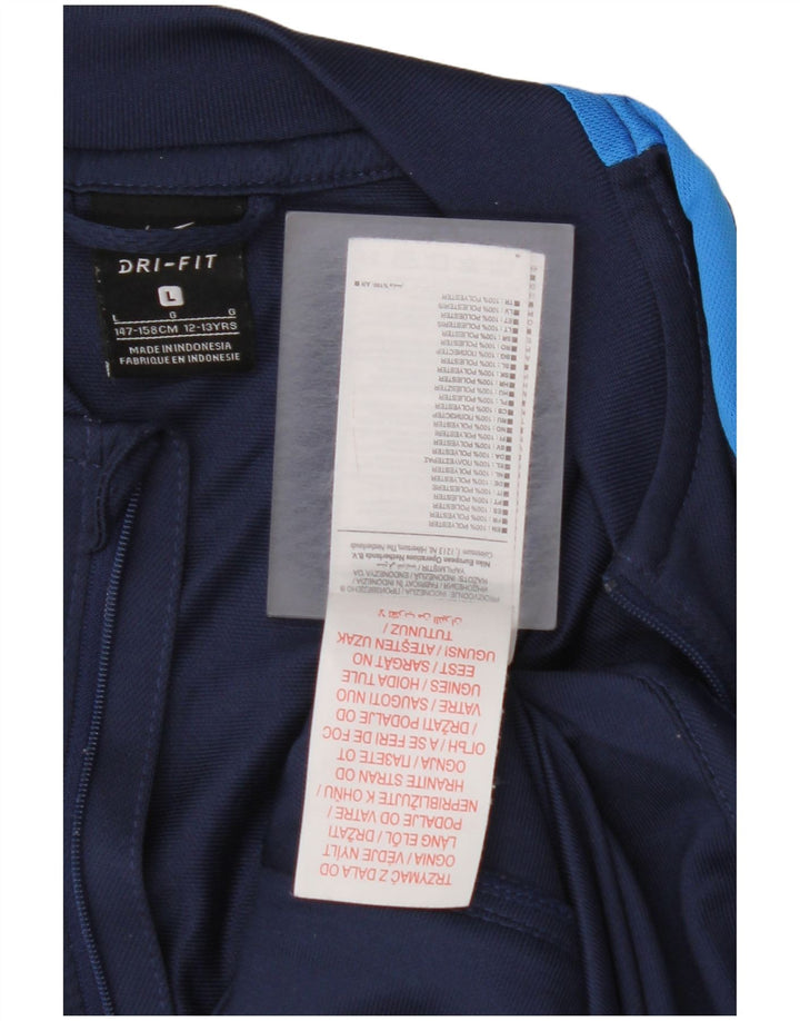 NIKE Boys Dri Fit Trenirka Gornja jakna 12-13 godina velika tamnoplava