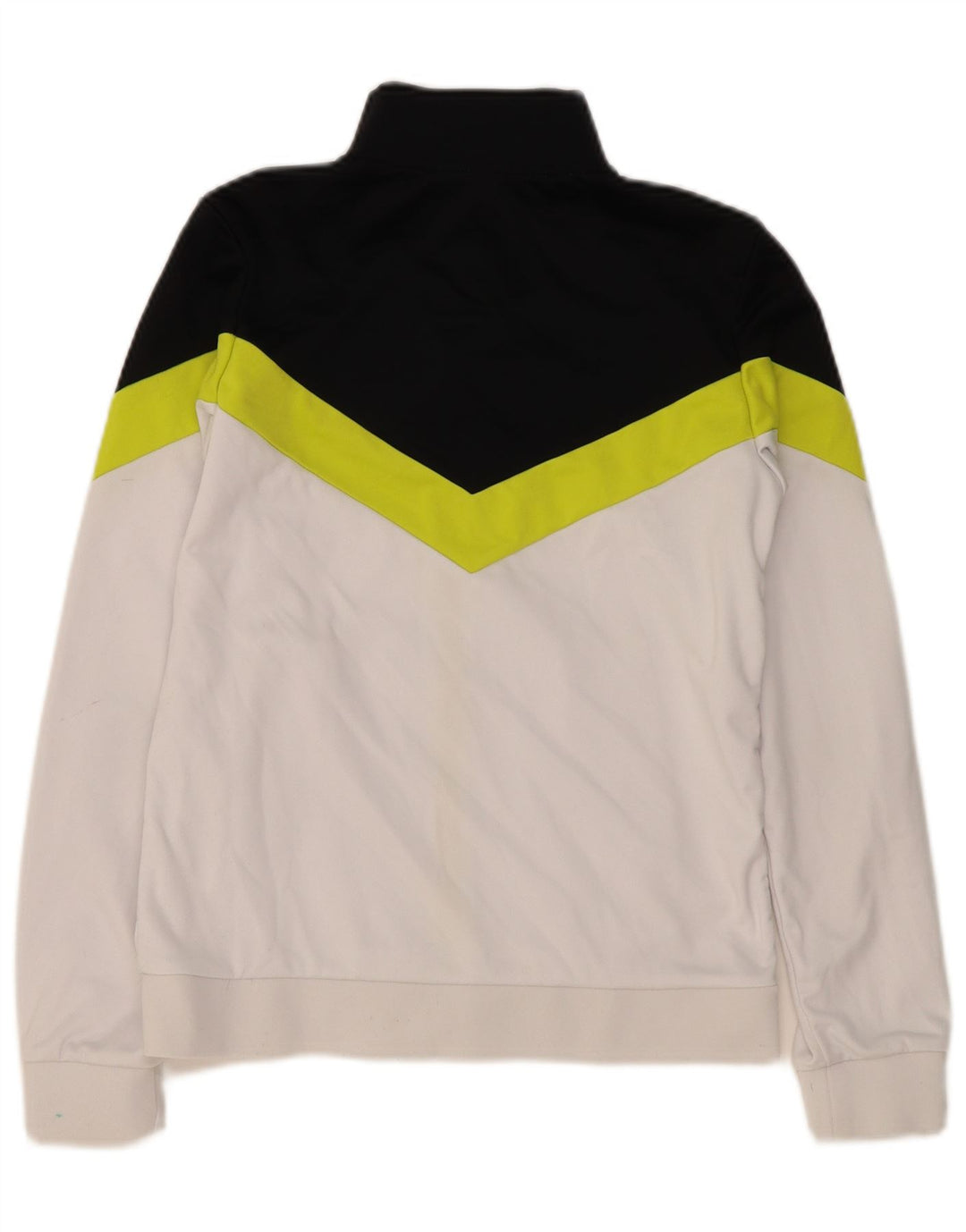 ELLESSE Boys Tracksuit Top Jacket 13-14 Years  White Colourblock Polyester