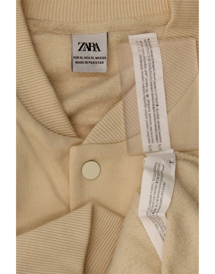 Zara muška sveučilišna jakna UK 42 XL bež pamuk