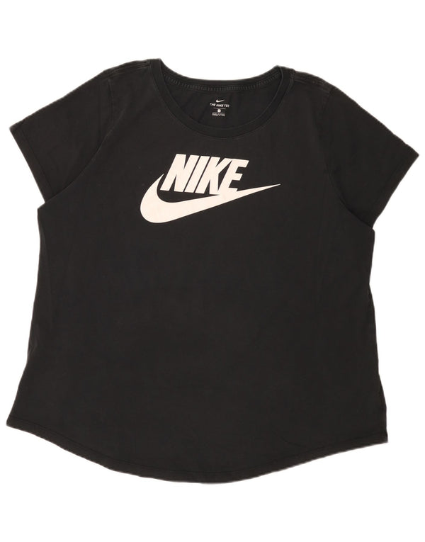Ženska majica kratkih rukava Nike Graphic UK 18 XL, crni pamuk