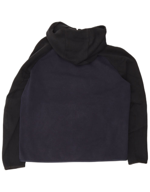 NIKE muški pulover s kapuljačom na patentni zatvarač, veliki tamnoplavi pamuk