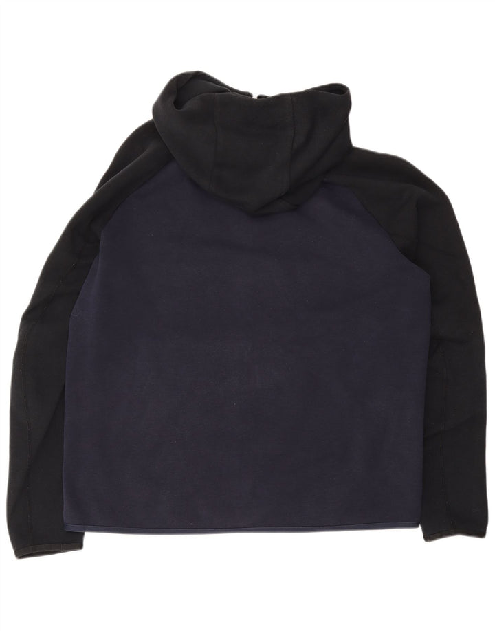 NIKE muški pulover s kapuljačom na patentni zatvarač, veliki tamnoplavi pamuk