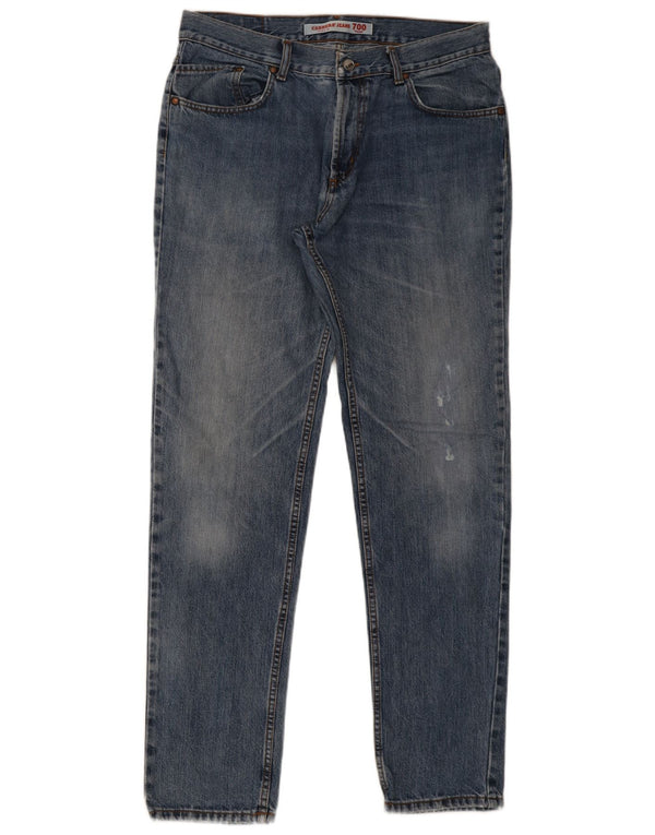 Carrera Mens 700 Regular Slim Jeans W36 L34 Plavi pamuk