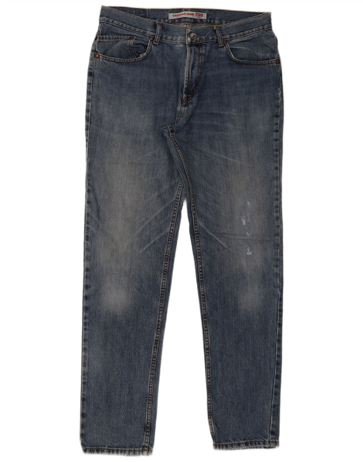 Carrera Mens 700 Regular Slim Jeans W36 L34 Plavi pamuk