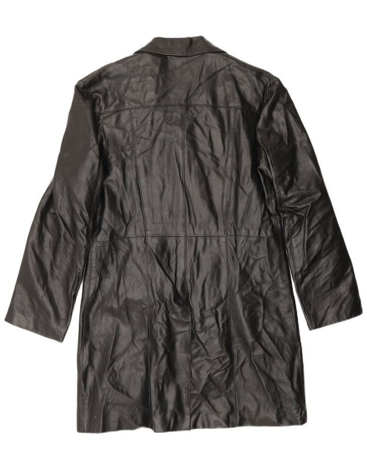 VINTAGE ženski kožni kaput IT 48 XL crna koža