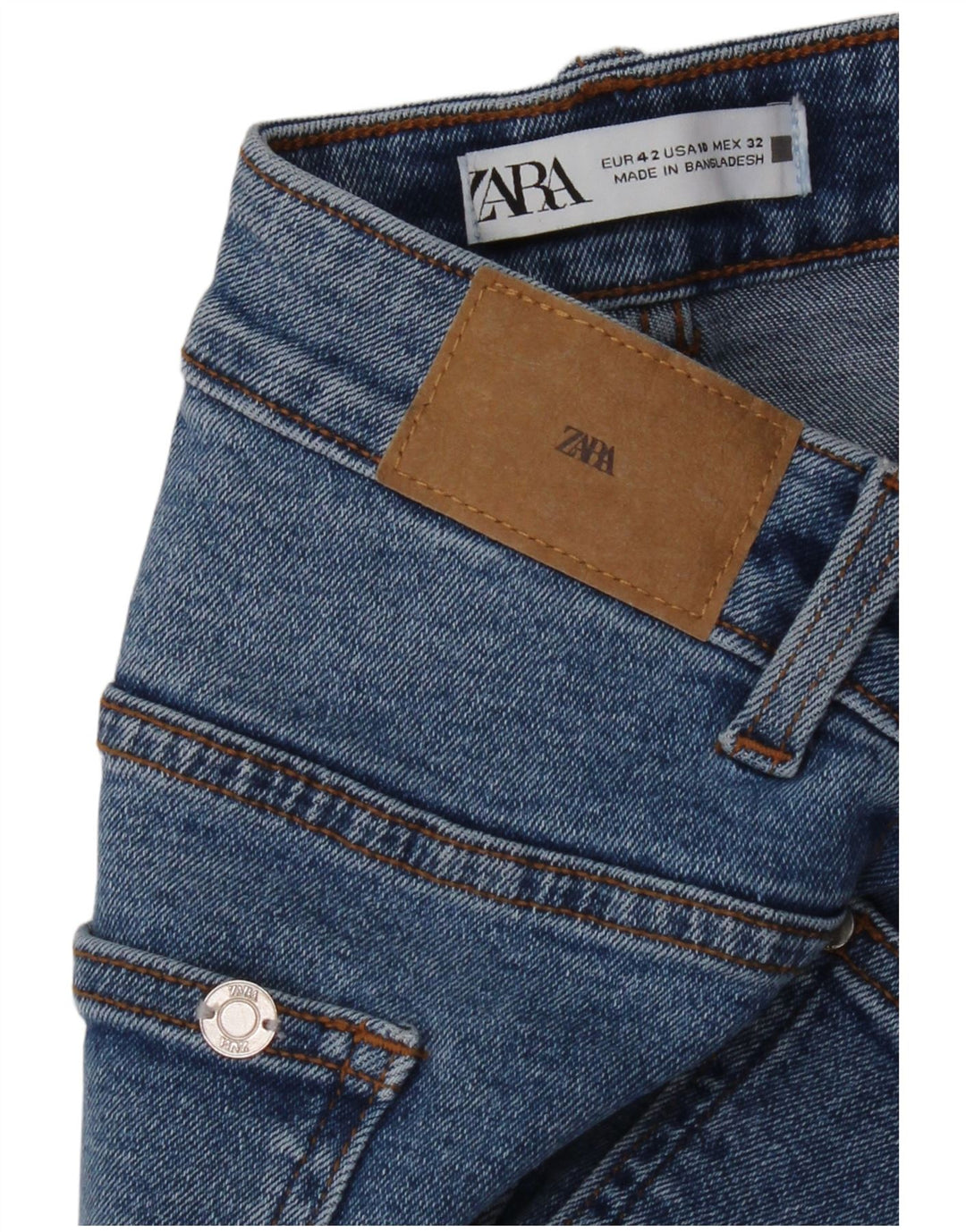 Zara ženske ravne traperice EU 42 Large W32 L27 Plave