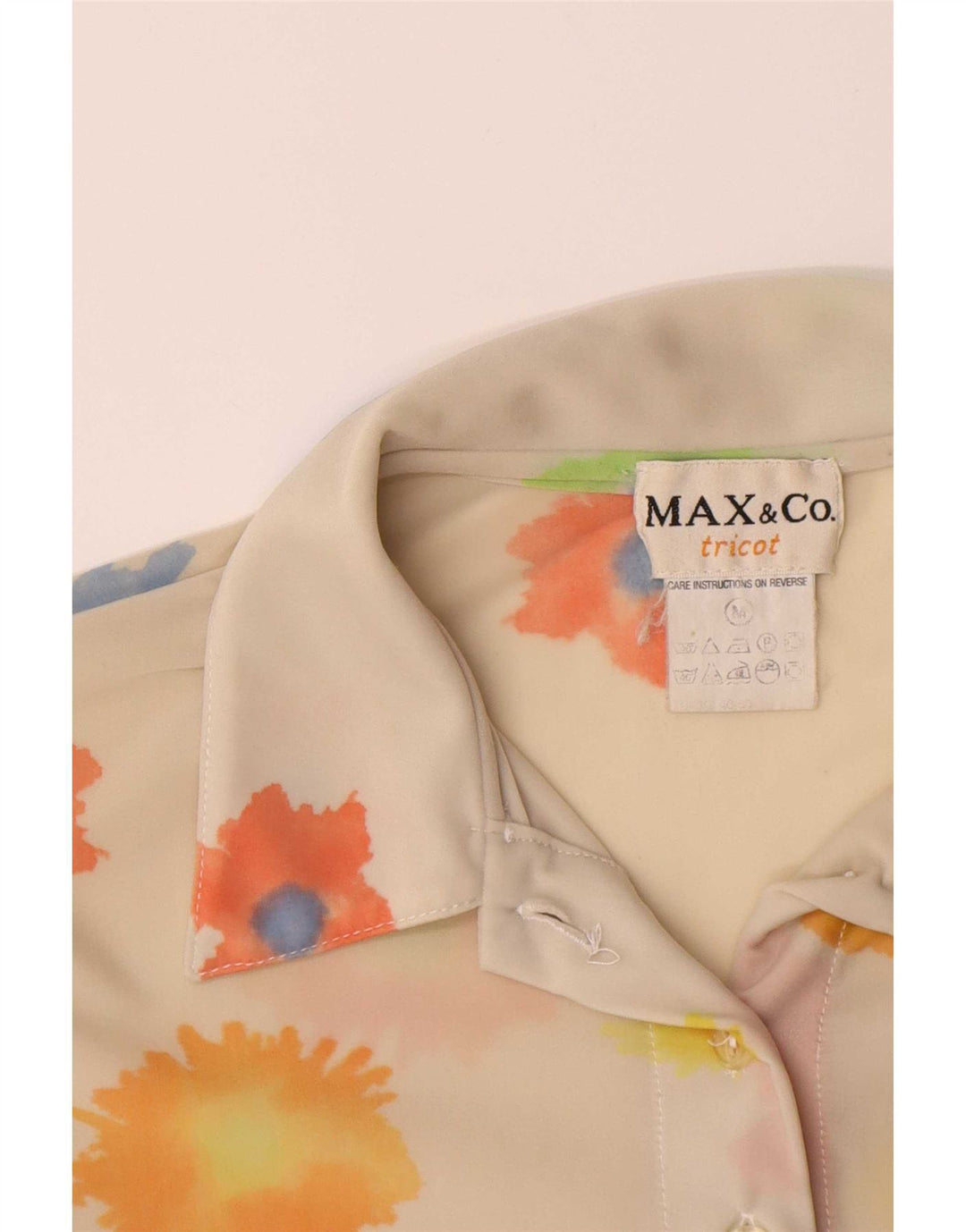 Max & Co. Ženska košulja bluza UK 12 srednje bijele cvjetne boje