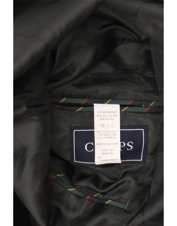 Chaps Muška jakna s 2 gumba UK 44 2XL sivi poliester