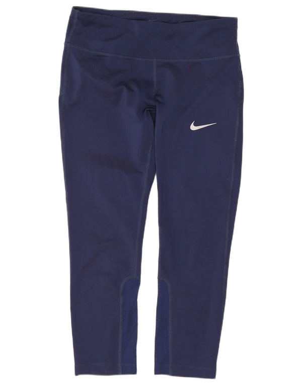 Nike ženske Dri Fit Capri tajice UK 10 Male tamnoplave